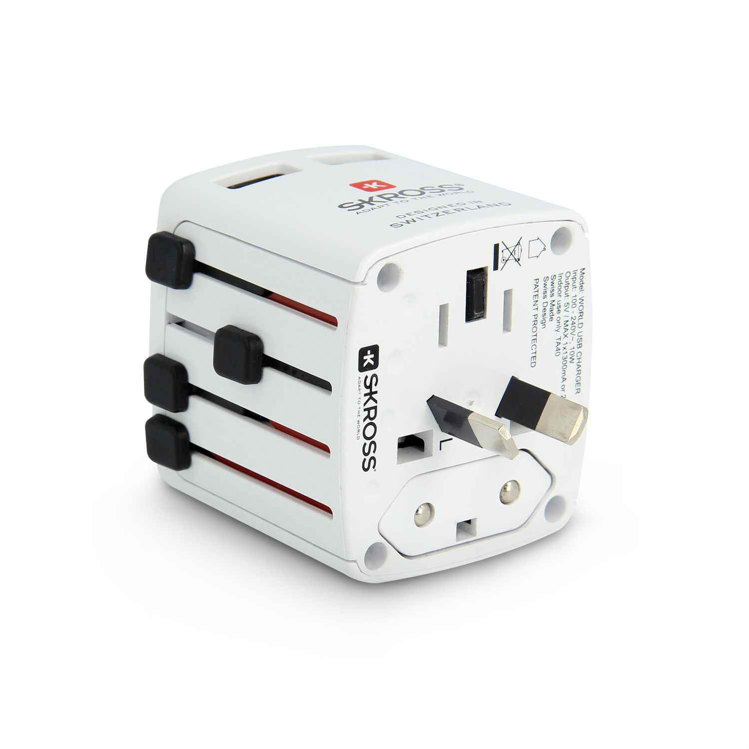 Skross World USB Charger – Multinationales USB Ladegerät, USB Ladestecker für Reisen, Kompaktes USB Ladegerät – Weiteres Produktbild 3