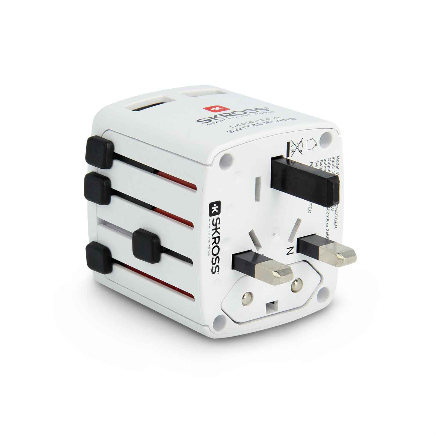 Skross World USB Charger – Multinationales USB Ladegerät, USB Ladestecker für Reisen, Kompaktes USB Ladegerät – Weiteres Produktbild 4