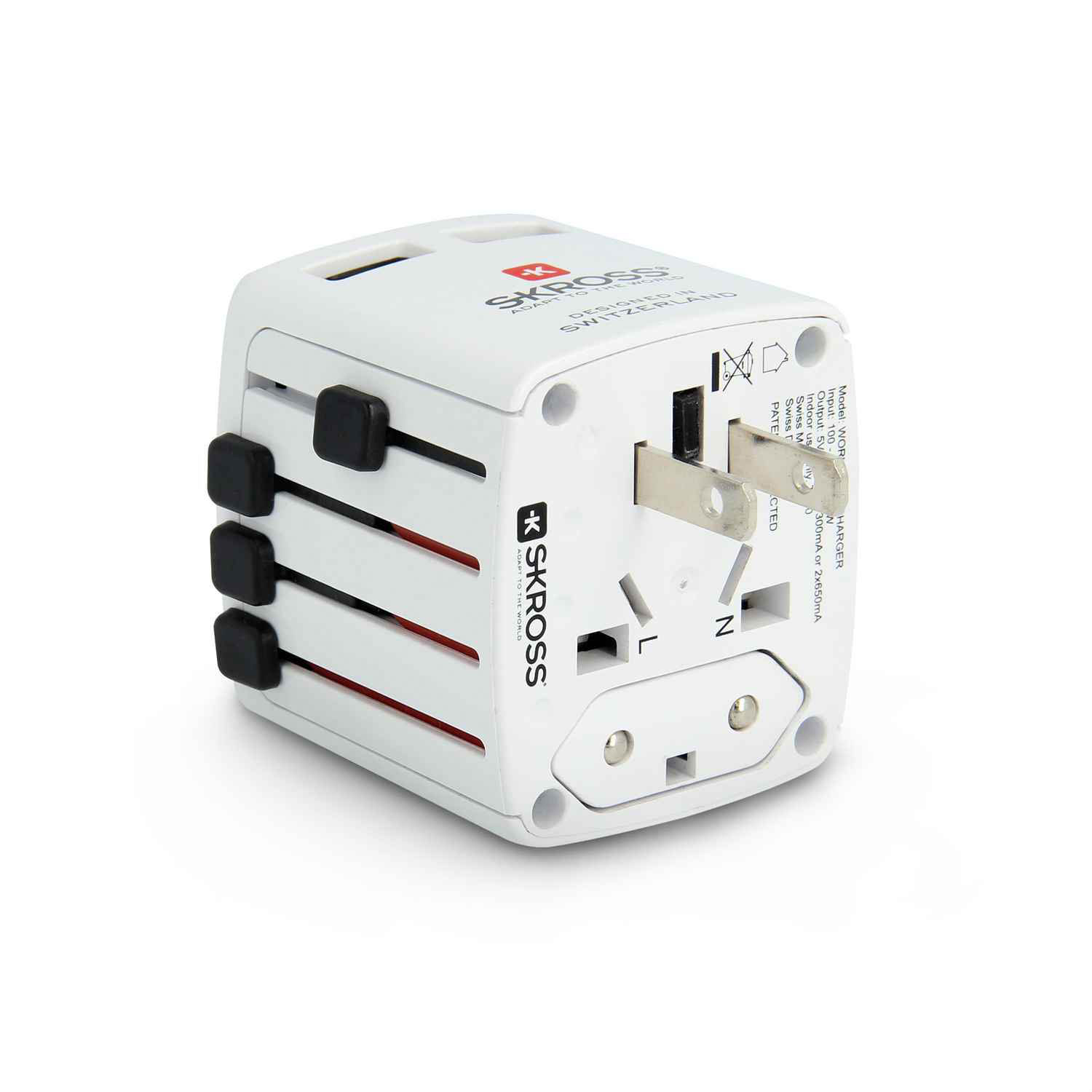 Skross World USB Charger – Multinationales USB Ladegerät, USB Ladestecker für Reisen, Kompaktes USB Ladegerät – Weiteres Produktbild 5
