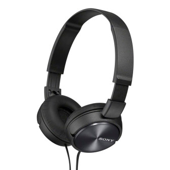 Sony MDR-ZX310AP – On-Ear Kopfhörer, 3,5mm Klinke Kopfhörer für Smartphones – Schwarz