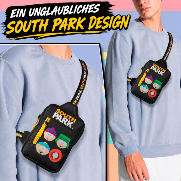 South Park Umhängetasche – South Park Merch für Teenager und Herren Slingbag Alltag Freizeit – Weiteres Produktbild 2