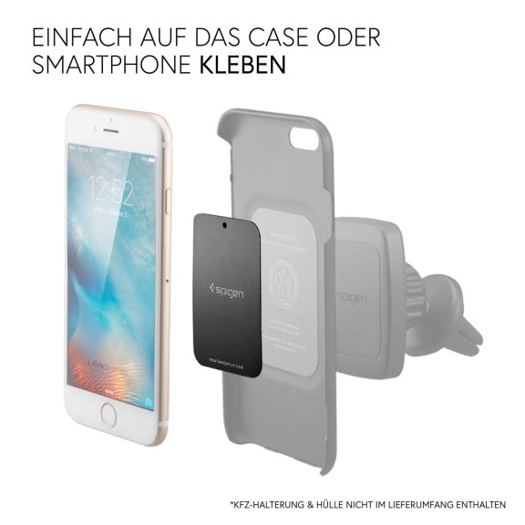 Spigen A210 Metallplatten – Magnetische Autohalterung Platten, Metallplatten für Autohalterung – Weiteres Produktbild 2