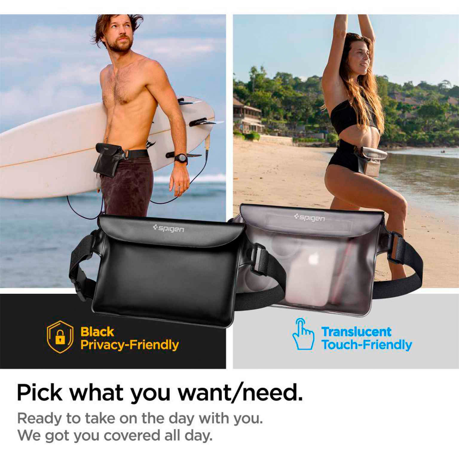 Spigen A620 Robuste Hüfttasche – Wasserdichte Bauchtasche, Outdoor Hüfttasche für Sport & Reisen – Weiteres Produktbild 5
