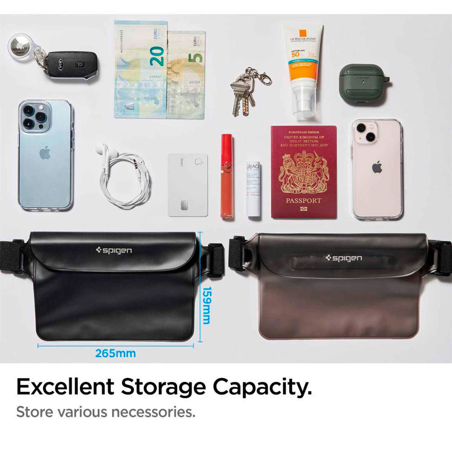 Spigen A620 Robuste Hüfttasche – Wasserdichte Bauchtasche, Outdoor Hüfttasche für Sport & Reisen – Weiteres Produktbild 8