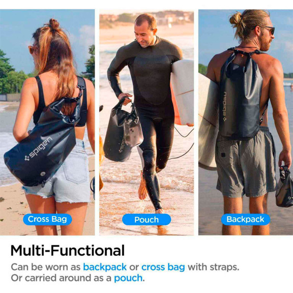 Spigen A630 Mehrzwecktaschen Set – Wasserdichte 20L und 2L Taschen, ideal für Outdoor und Reise – Weiteres Produktbild 7