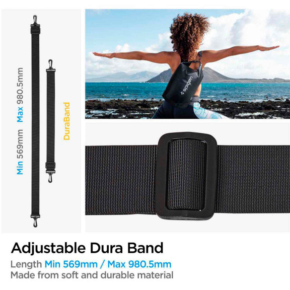 Spigen A630 Mehrzwecktaschen Set – Wasserdichte 20L und 2L Taschen, ideal für Outdoor und Reise – Weiteres Produktbild 8