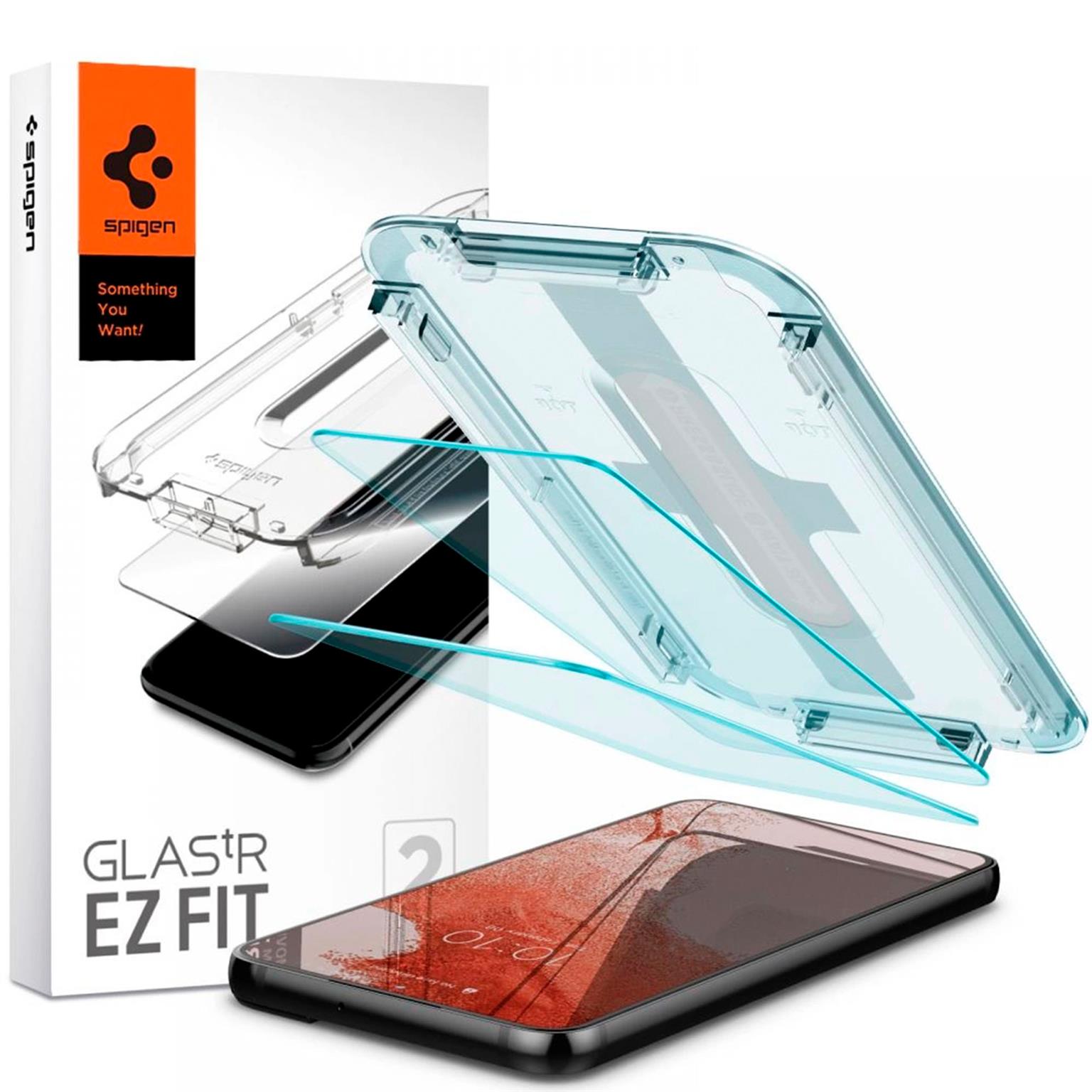 Spigen Glas.tR EZ Fit Samsung Galaxy S22 Panzerglas Easy-Fit – undefined