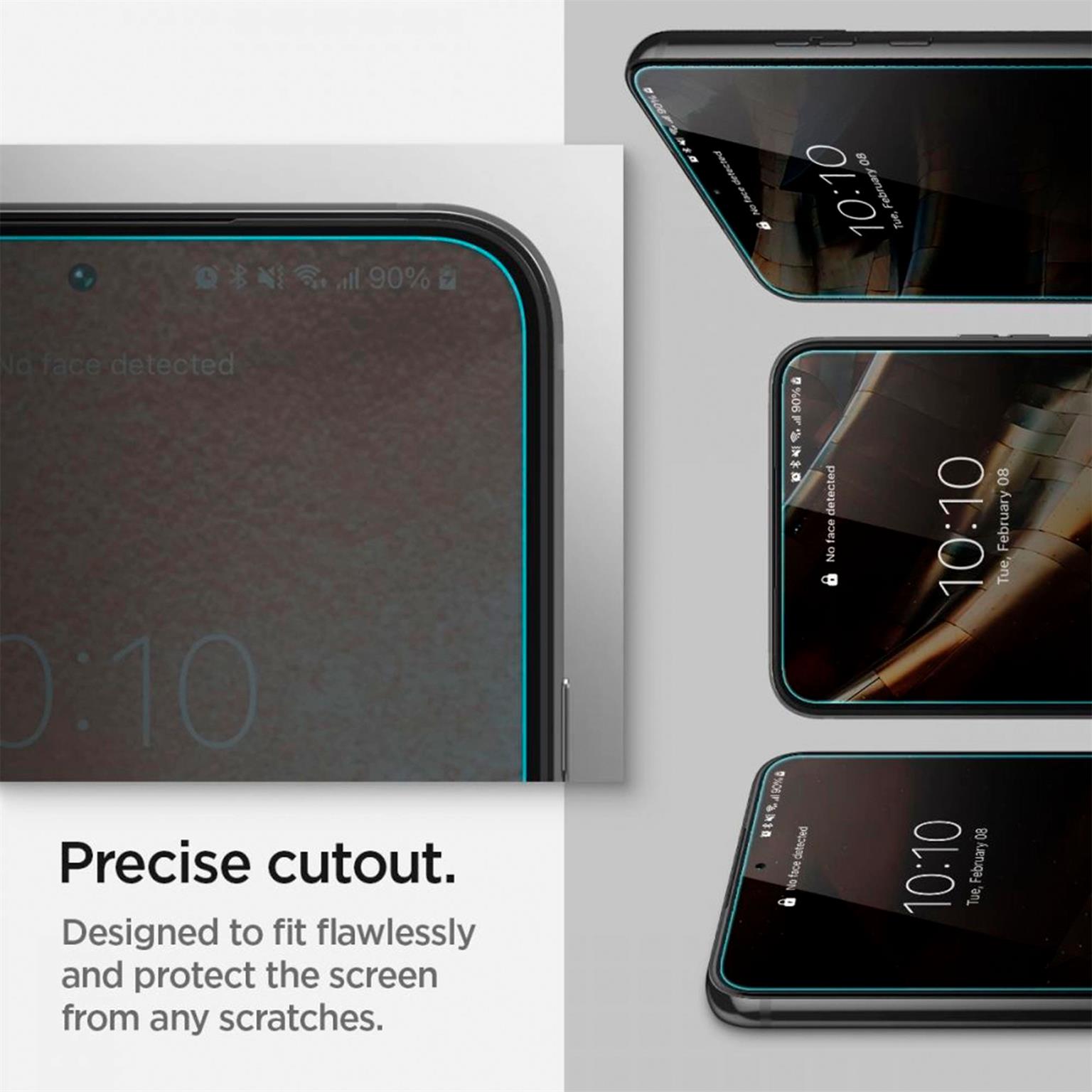 Spigen Glas.tR EZ Fit Samsung Galaxy S22 Panzerglas Easy-Fit – Weiteres Produktbild 5