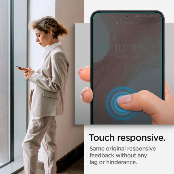 Spigen Glas.tR EZ Fit Samsung Galaxy S22 Panzerglas Easy-Fit – Weiteres Produktbild 7 Spigen Glas.tR EZ Fit Samsung Galaxy S22 Panzerglas Easy-Fit – Weiteres Produktbild 7