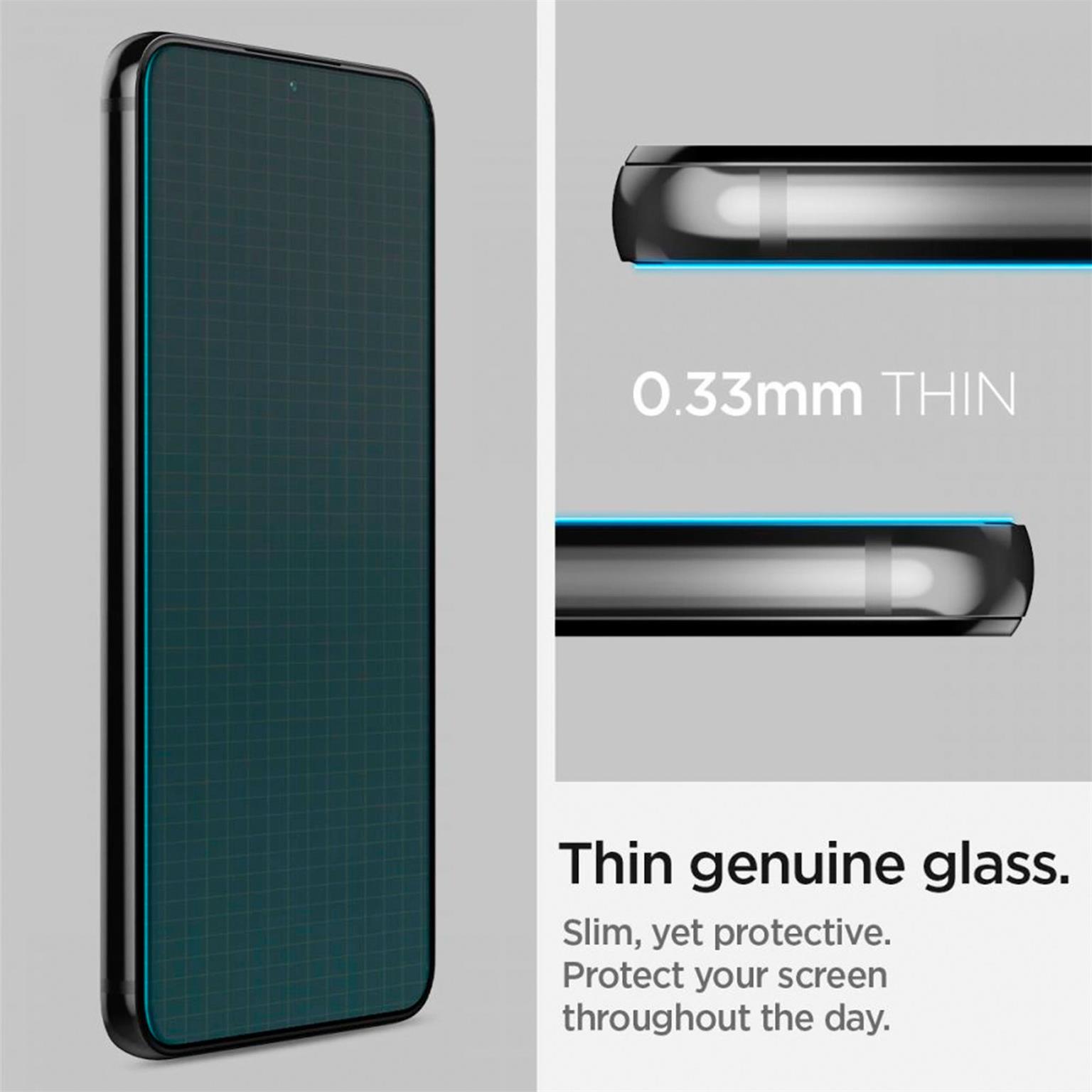 Spigen Glas.tR EZ Fit Samsung Galaxy S22 Panzerglas Easy-Fit – Weiteres Produktbild 7