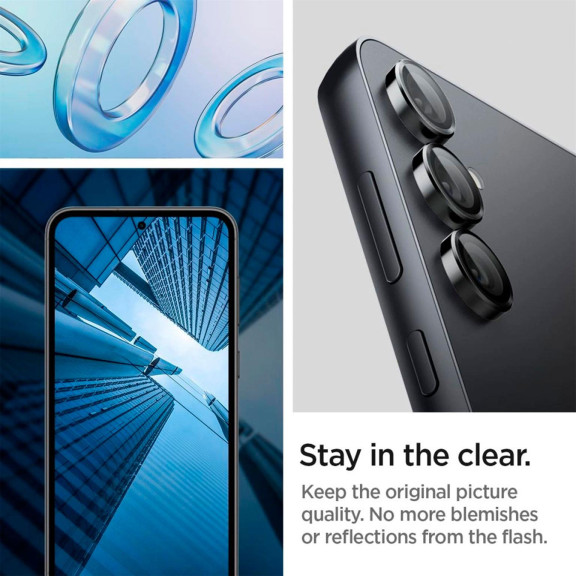 Spigen Glas.tR EZ Fit Optik Pro für Samsung Galaxy S23 FE – Hartglasabdeckung für Smartphone Kamera – Weiteres Produktbild 8