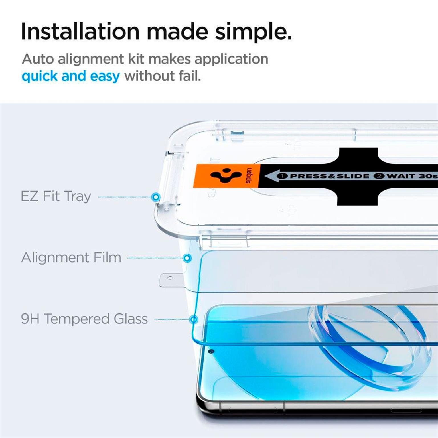 Spigen Glas.tR EZ Fit Samsung Galaxy S23 Plus Panzerglas Easy-Fit – Weiteres Produktbild 6 Spigen Glas.tR EZ Fit Samsung Galaxy S23 Plus Panzerglas Easy-Fit – Weiteres Produktbild 6