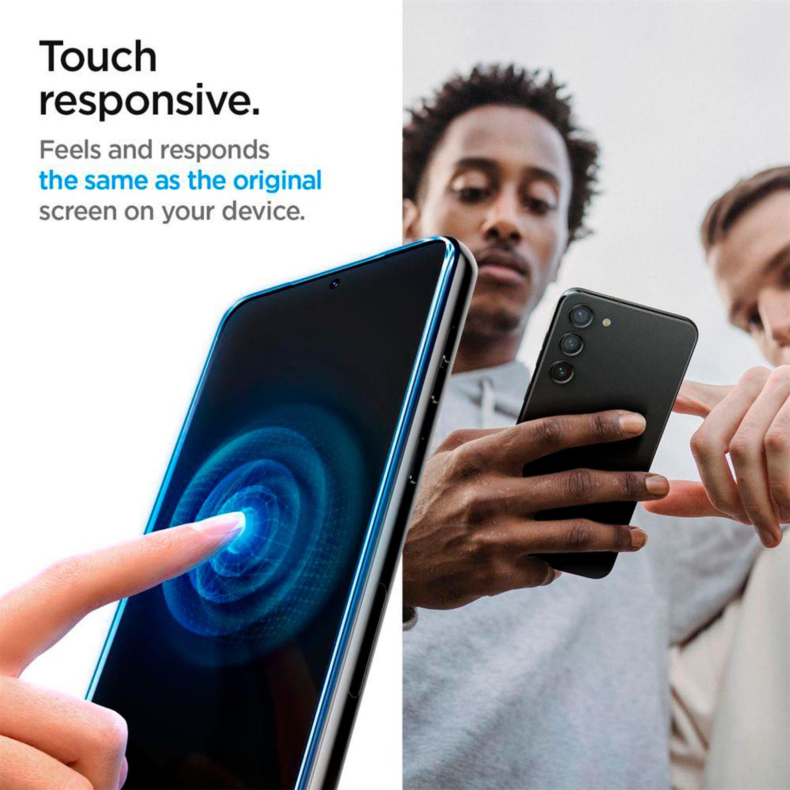 Spigen Glas.tR EZ Fit Samsung Galaxy S23 Plus Panzerglas Easy-Fit – Weiteres Produktbild 9 Spigen Glas.tR EZ Fit Samsung Galaxy S23 Plus Panzerglas Easy-Fit – Weiteres Produktbild 9