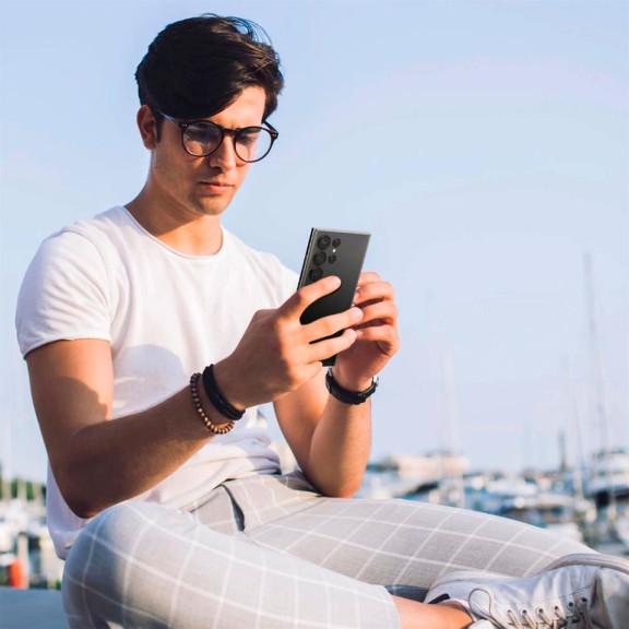 Spigen Glas.tR EZ Fit Optik Pro für Samsung Galaxy S23 Ultra – Hartglasabdeckung für Smartphone Kamera – Weiteres Produktbild 6