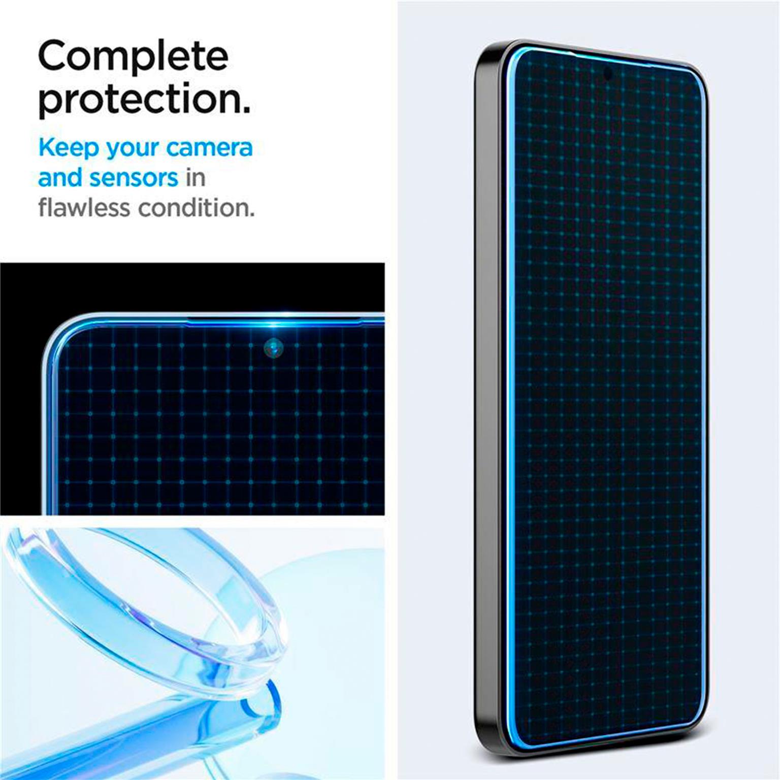 Spigen Glas.tR EZ Fit Samsung Galaxy S24 Panzerglas Easy-Fit – Weiteres Produktbild 4