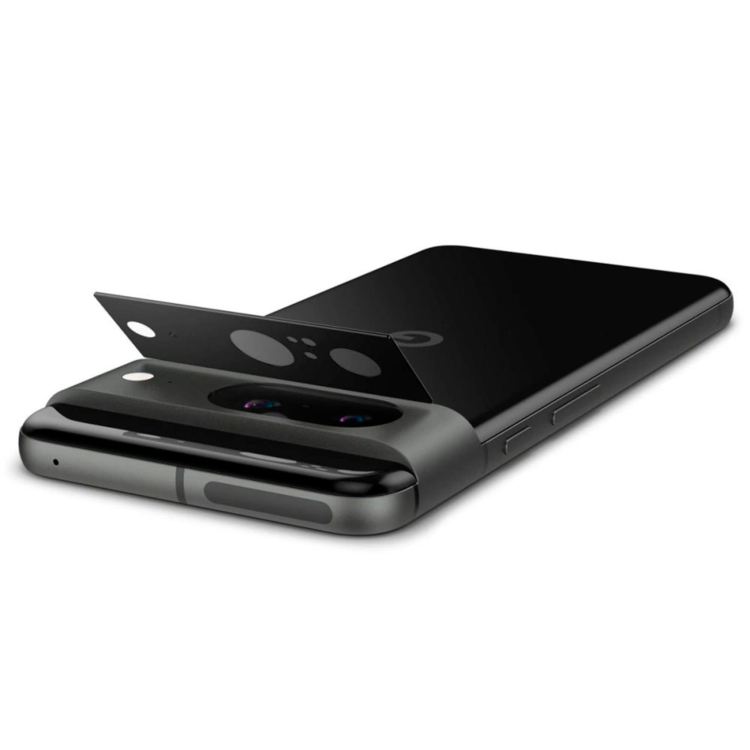 Spigen Glas.tR Optik für Google Pixel 8 – 2x gehärtete Glas Folien für die Kamera – Weiteres Produktbild 3