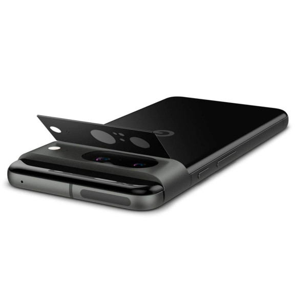 Spigen Glas.tR Optik für Google Pixel 8 – 2x gehärtete Glas Folien für die Kamera – Weiteres Produktbild 4
