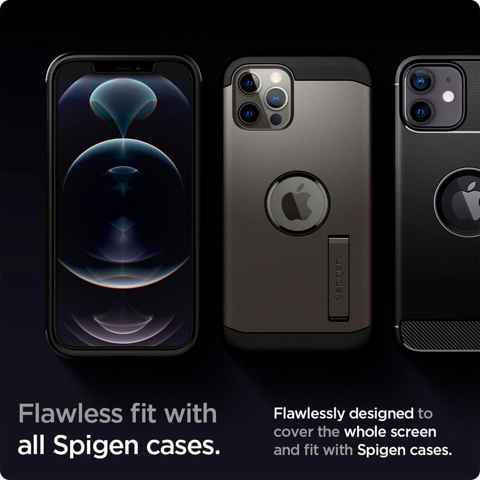 Spigen Glas.tR EZ Fit iPhone 12 & iPhone 12 Pro Panzerglas Easy-Fit – Weiteres Produktbild 8 Spigen Glas.tR EZ Fit iPhone 12 & iPhone 12 Pro Panzerglas Easy-Fit – Weiteres Produktbild 8
