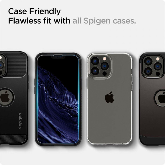 Spigen Glas.tR EZ Fit iPhone 13, iPhone 13 Pro & iPhone 14 Panzerglas Easy-Fit – Weiteres Produktbild 9 Spigen Glas.tR EZ Fit iPhone 13, iPhone 13 Pro & iPhone 14 Panzerglas Easy-Fit – Weiteres Produktbild 9