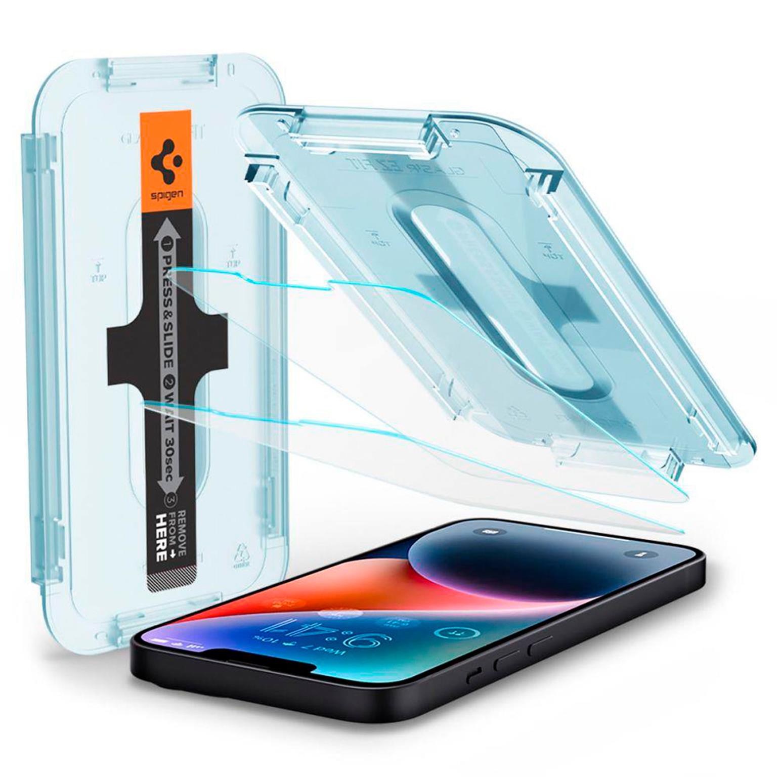 Spigen Glas.tR EZ Fit iPhone 13 Pro Max & iPhone 14 Plus Panzerglas Easy-Fit – Weiteres Produktbild 1
