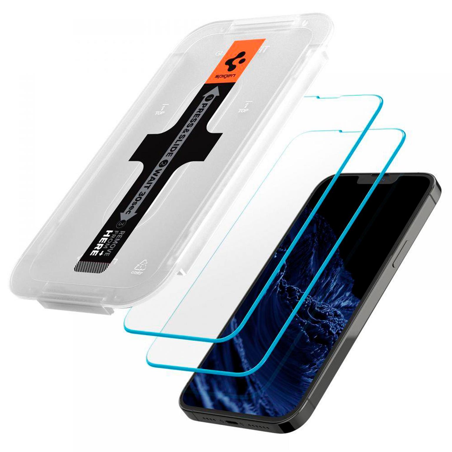 Spigen Glas.tR EZ Fit iPhone 13 Pro Max & iPhone 14 Plus Panzerglas Easy-Fit – Weiteres Produktbild 6