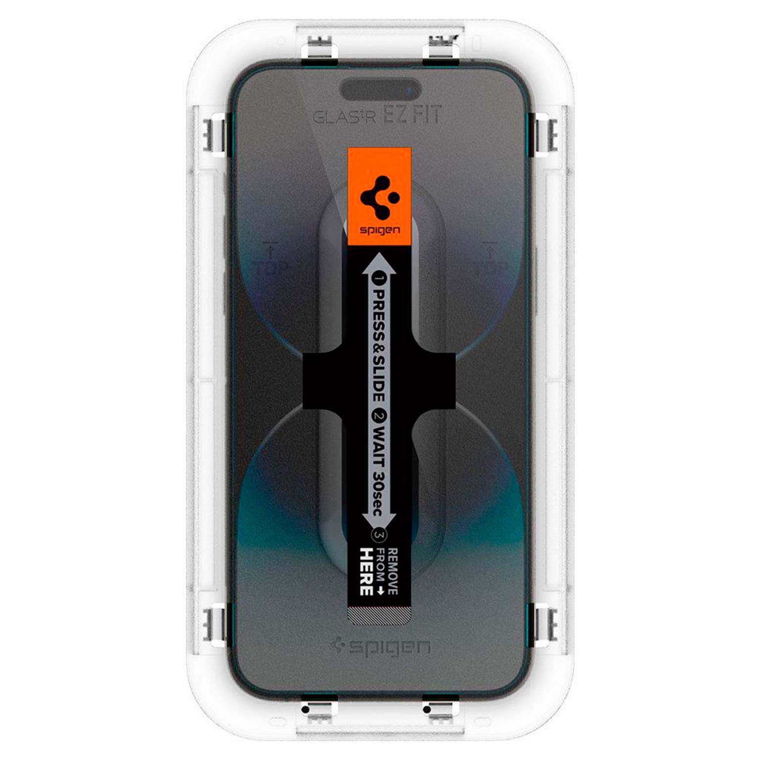 Spigen Glas.tR EZ Fit iPhone 14 Pro Panzerglas Easy-Fit – Weiteres Produktbild 4 Spigen Glas.tR EZ Fit iPhone 14 Pro Panzerglas Easy-Fit – Weiteres Produktbild 4
