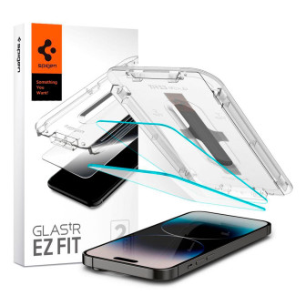 Spigen Glas.tR EZ Fit iPhone 14 Pro Max Panzerglas Easy-Fit – Transparent