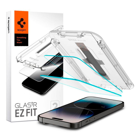 Spigen Glas.tR EZ Fit iPhone 14 Pro Max Panzerglas Easy-Fit – Weiteres Produktbild 1 Spigen Glas.tR EZ Fit iPhone 14 Pro Max Panzerglas Easy-Fit – Weiteres Produktbild 1