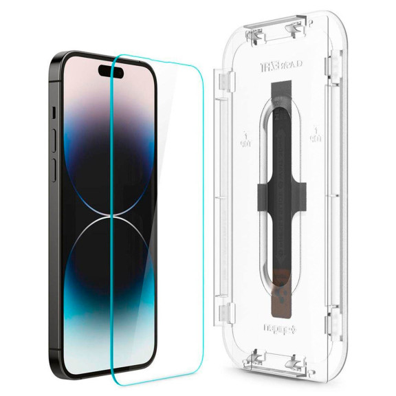 Spigen Glas.tR EZ Fit iPhone 14 Pro Max Panzerglas Easy-Fit – Weiteres Produktbild 2