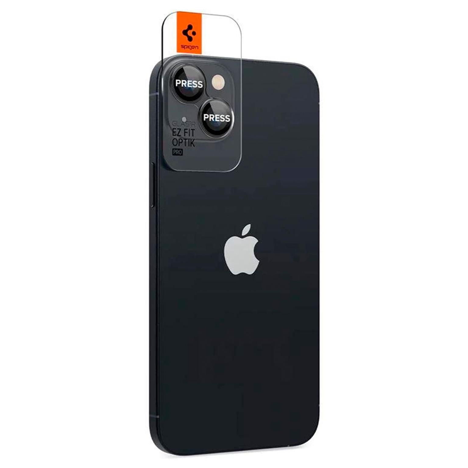 Spigen Glas.tR EZ Fit Optik Pro für iPhone 14 & iPhone 14 Plus – Hartglasabdeckung für Smartphone Kamera – Weiteres Produktbild 1