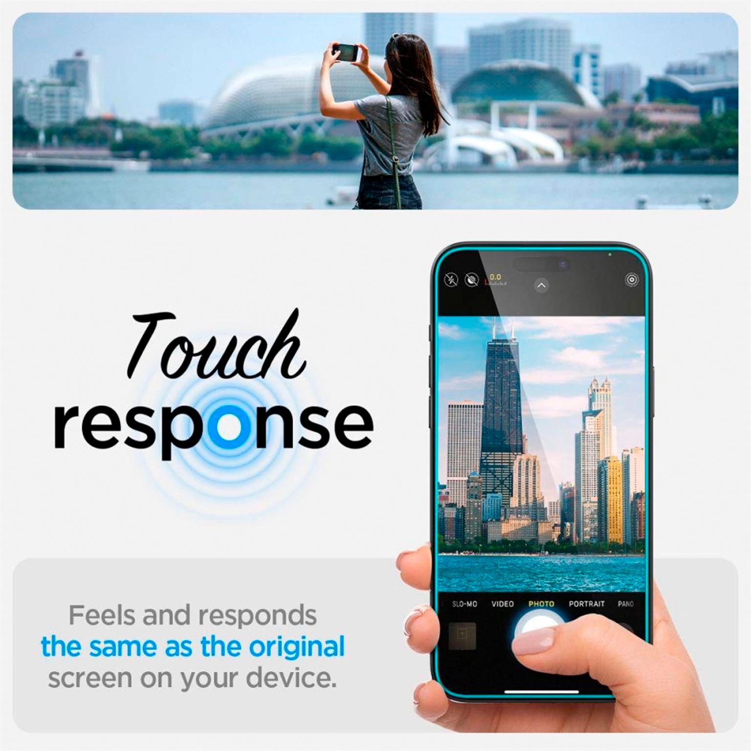 Spigen Glas.tR EZ Fit iPhone 15 Plus Panzerglas Easy-Fit – Weiteres Produktbild 8 Spigen Glas.tR EZ Fit iPhone 15 Plus Panzerglas Easy-Fit – Weiteres Produktbild 8