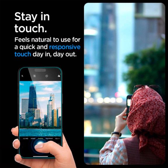 Spigen Glas.tR EZ Fit iPhone 15 Pro Max Panzerglas Easy-Fit – Weiteres Produktbild 7