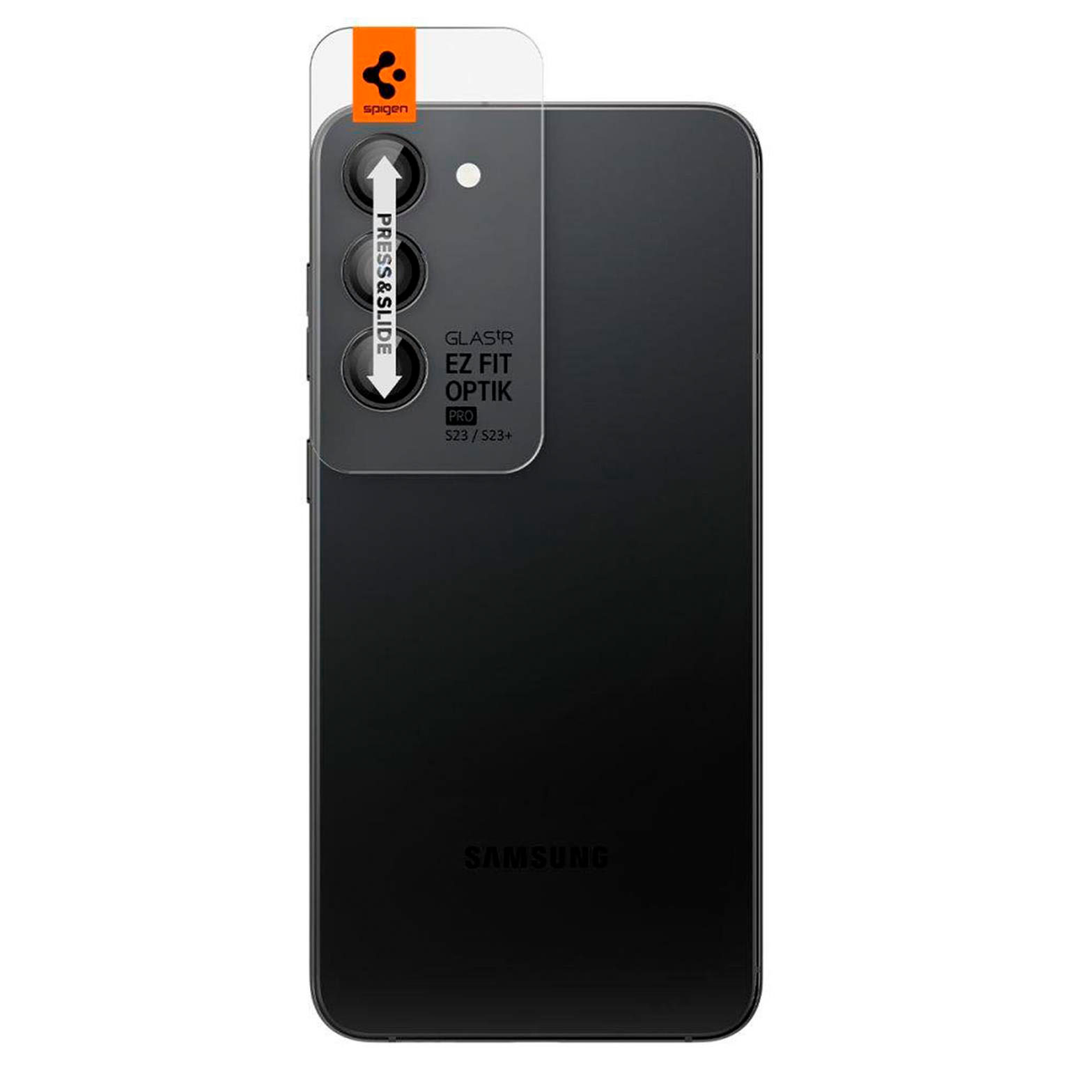 Spigen Glas.tR EZ Fit Optik Pro für Samsung Galaxy S23 & S23+ – Hartglasabdeckung für Smartphone Kamera – Weiteres Produktbild 2 Spigen Glas.tR EZ Fit Optik Pro für Samsung Galaxy S23 & S23+ – Hartglasabdeckung für Smartphone Kamera – Weiteres Produktbild 2