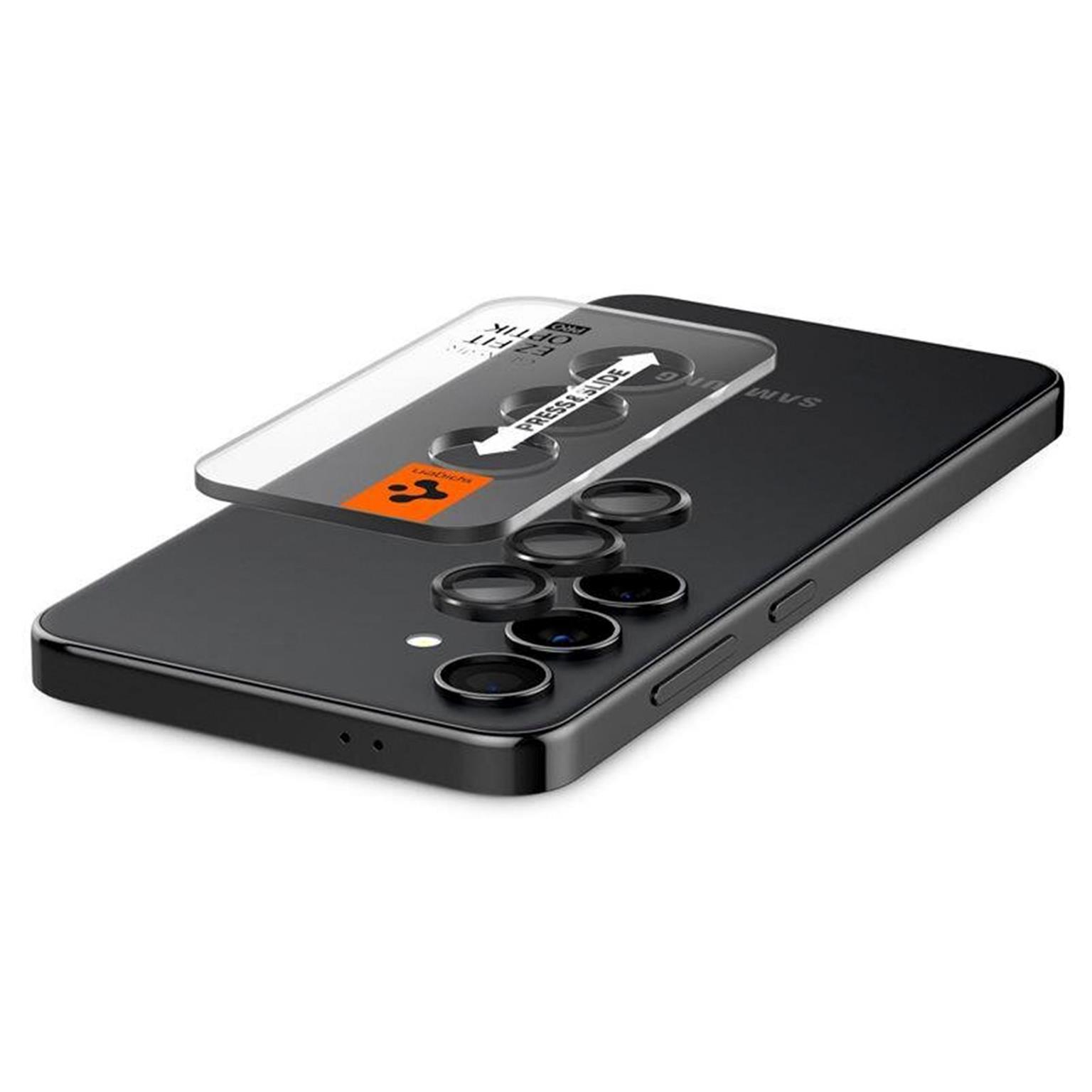 Spigen Glas.tR EZ Fit Optik Pro für Samsung Galaxy S24 Plus – Hartglasabdeckung für Smartphone Kamera – Weiteres Produktbild 4