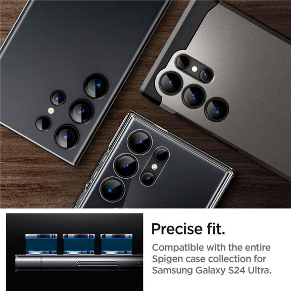 Spigen Glas.tR EZ Fit Optik Pro für Samsung Galaxy S24 Ultra – Hartglasabdeckung für Smartphone Kamera – Weiteres Produktbild 7 Spigen Glas.tR EZ Fit Optik Pro für Samsung Galaxy S24 Ultra – Hartglasabdeckung für Smartphone Kamera – Weiteres Produktbild 7