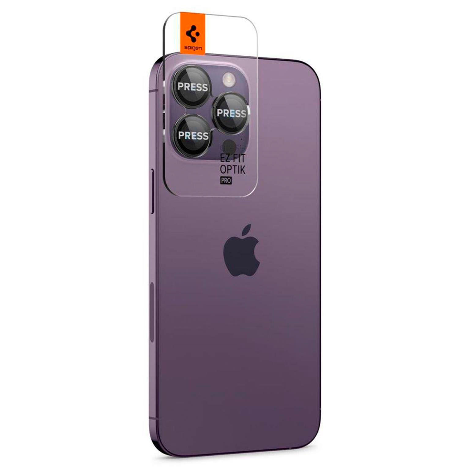 Spigen Glas.tR EZ Fit Optik Pro für iPhone 14 Pro & iPhone 14 Pro Max – Hartglasabdeckung für Smartphone Kamera – Weiteres Produktbild 3