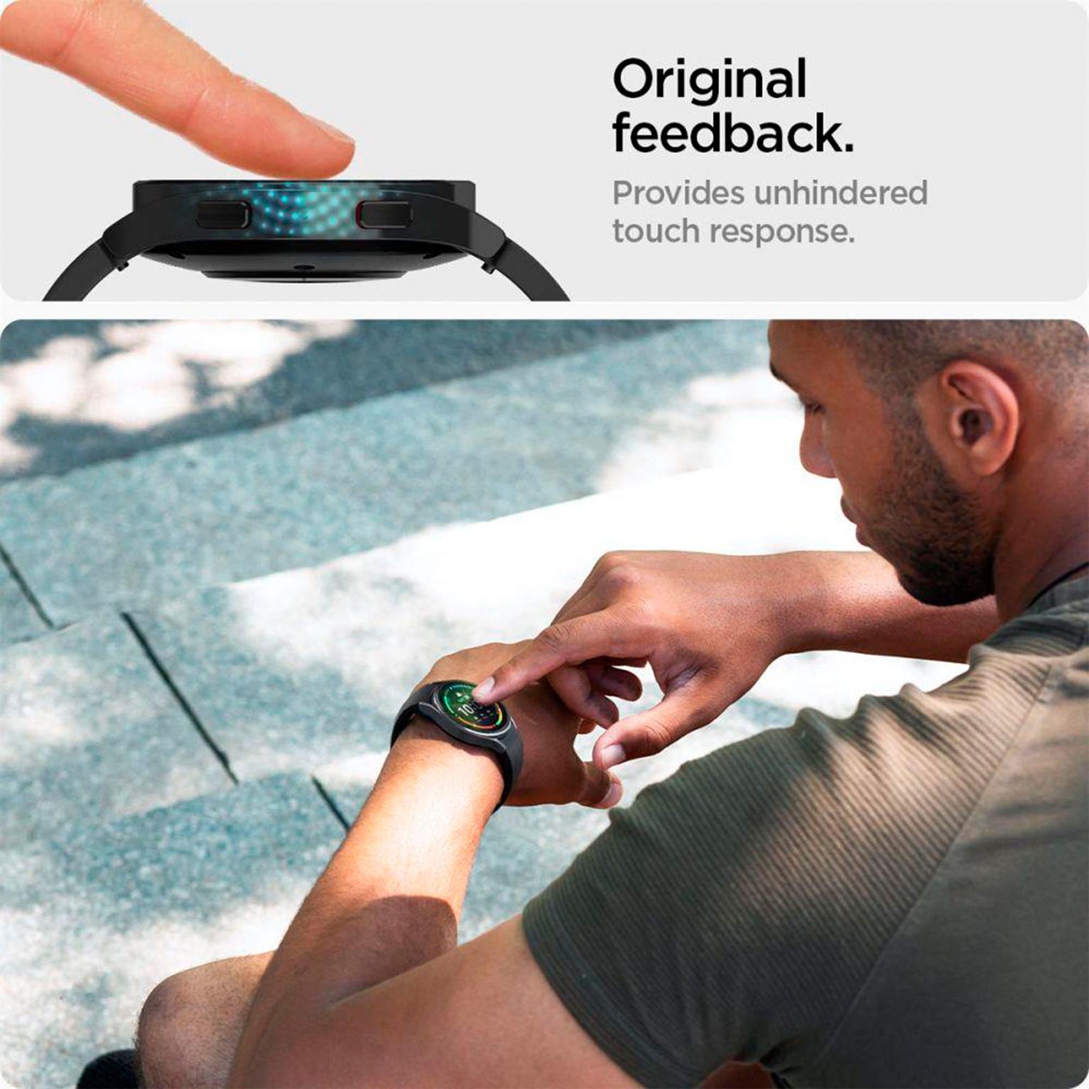 Spigen GLAS.tR EZ FIT – Displayschutz für Samsung Galaxy Watch5 Pro aus gehärtetem Glas, 2er Set – Weiteres Produktbild 6