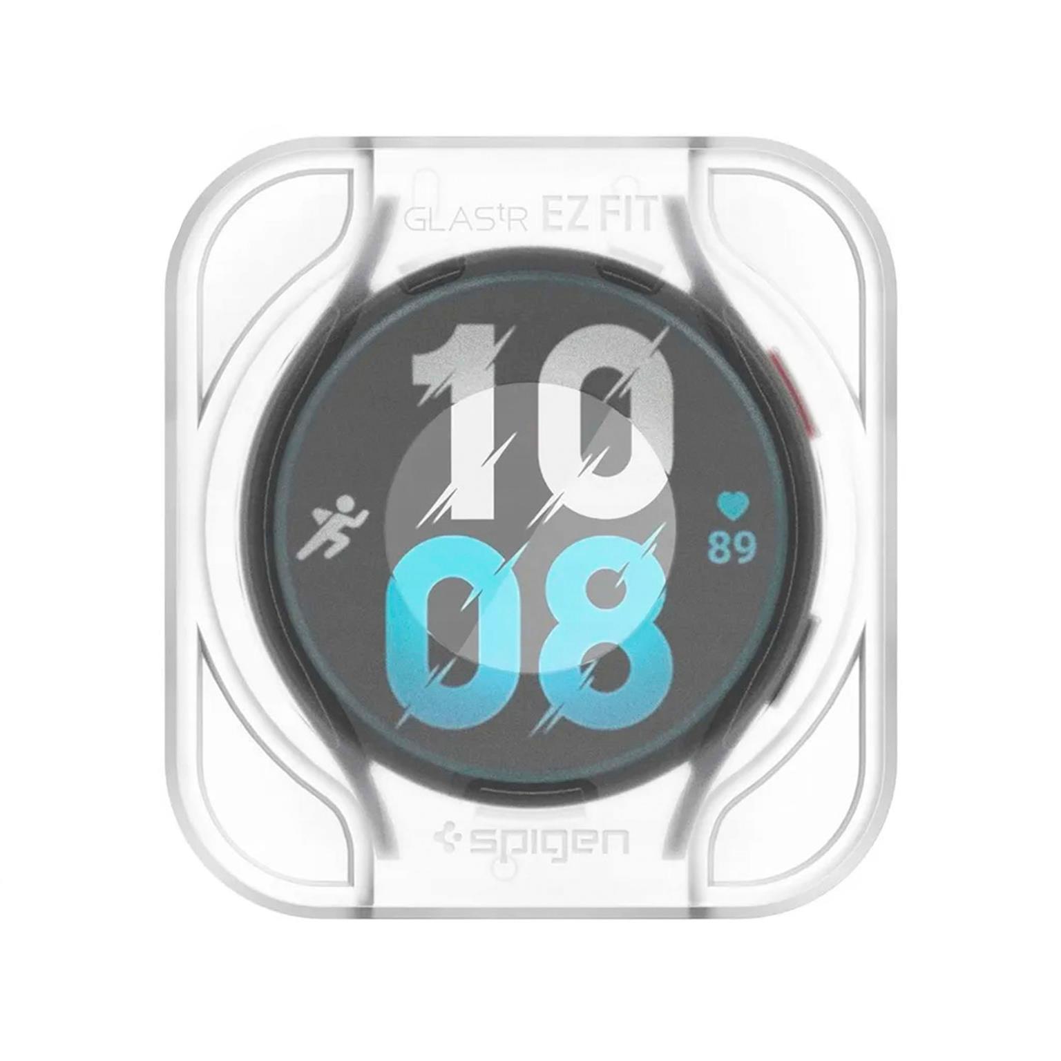 Spigen GLAS.tR EZ FIT – Displayschutz für Samsung Galaxy Watch6 (40mm) aus gehärtetem Glas, 2er Set – Weiteres Produktbild 4