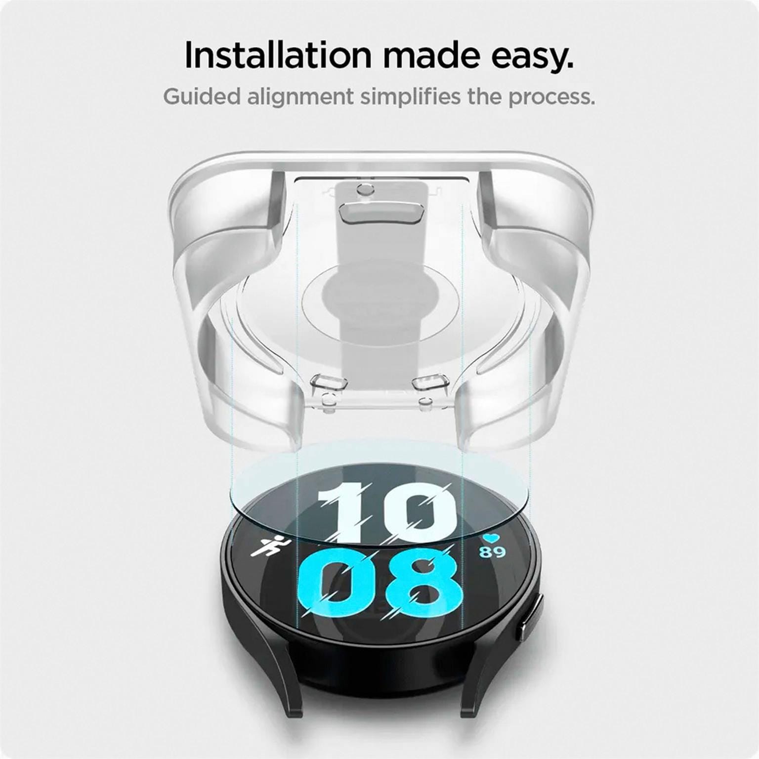 Spigen GLAS.tR EZ FIT – Displayschutz für Samsung Galaxy Watch6 (40mm) aus gehärtetem Glas, 2er Set – Weiteres Produktbild 6 Spigen GLAS.tR EZ FIT – Displayschutz für Samsung Galaxy Watch6 (40mm) aus gehärtetem Glas, 2er Set – Weiteres Produktbild 6