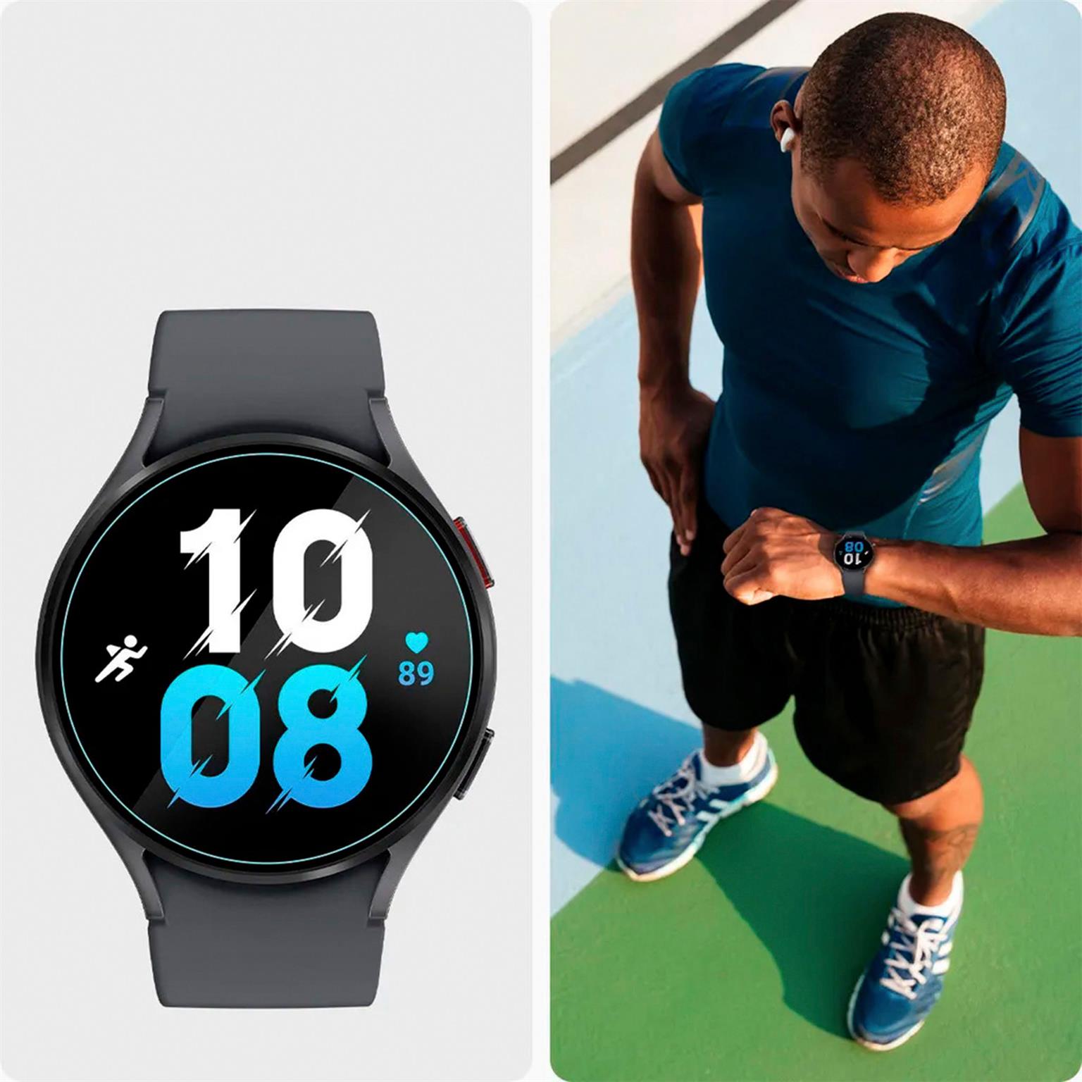 Spigen GLAS.tR EZ FIT – Displayschutz für Samsung Galaxy Watch6 (40mm) aus gehärtetem Glas, 2er Set – Weiteres Produktbild 7