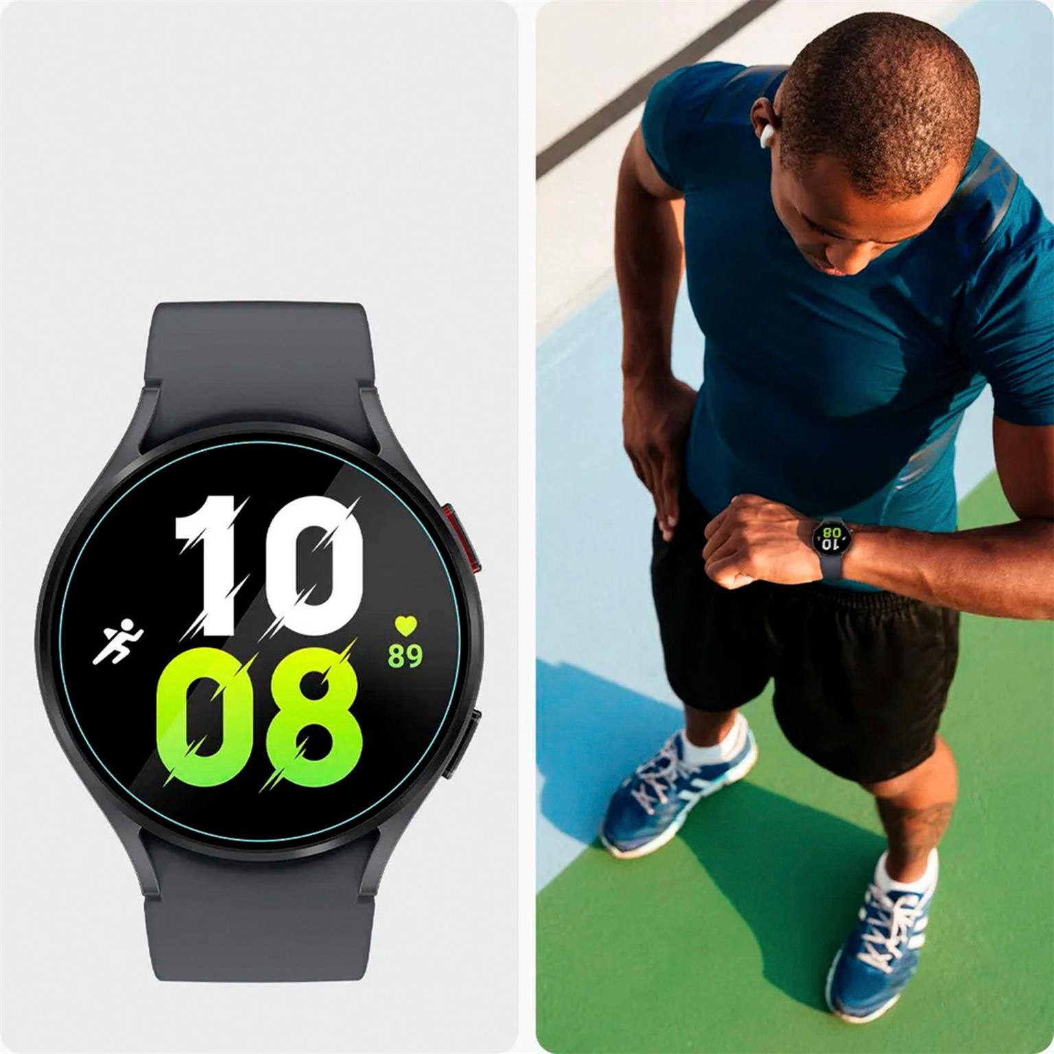 Spigen GLAS.tR EZ FIT – Displayschutz für Samsung Galaxy Watch6 (44mm) aus gehärtetem Glas – Weiteres Produktbild 7