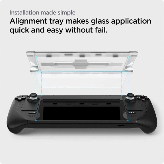 Spigen GLAS.tR EZ FIT Panzerglas für Steam Deck – 9H Schutzglas – Weiteres Produktbild 2 Spigen GLAS.tR EZ FIT Panzerglas für Steam Deck – 9H Schutzglas – Weiteres Produktbild 2
