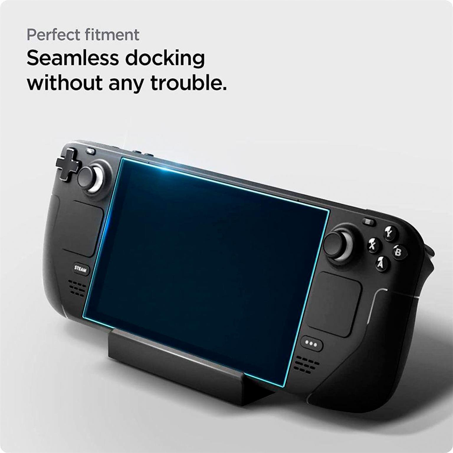 Spigen GLAS.tR EZ FIT – Schutzglas für Valve Steam Deck – Robuster Bildschirmschutz – Weiteres Produktbild 3 Spigen GLAS.tR EZ FIT – Schutzglas für Valve Steam Deck – Robuster Bildschirmschutz – Weiteres Produktbild 3