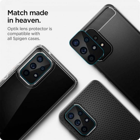Spigen Glas.tR Optik für Samsung Galaxy A33 5G & A53 5G – 2x gehärtete Glas Folien für die Kamera – Weiteres Produktbild 3 Spigen Glas.tR Optik für Samsung Galaxy A33 5G & A53 5G – 2x gehärtete Glas Folien für die Kamera – Weiteres Produktbild 3
