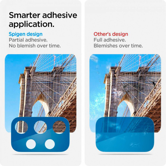 Spigen Glas.tR Optik für Samsung Galaxy A33 5G & A53 5G – 2x gehärtete Glas Folien für die Kamera – Weiteres Produktbild 4