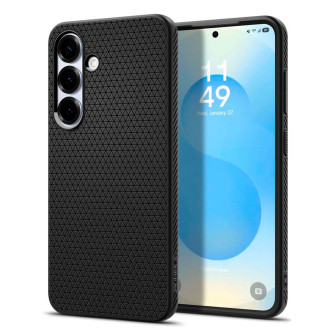 Spigen Liquid Air Case für Samsung Galaxy S25 – fingerabdruckresistente Hülle – Schwarz