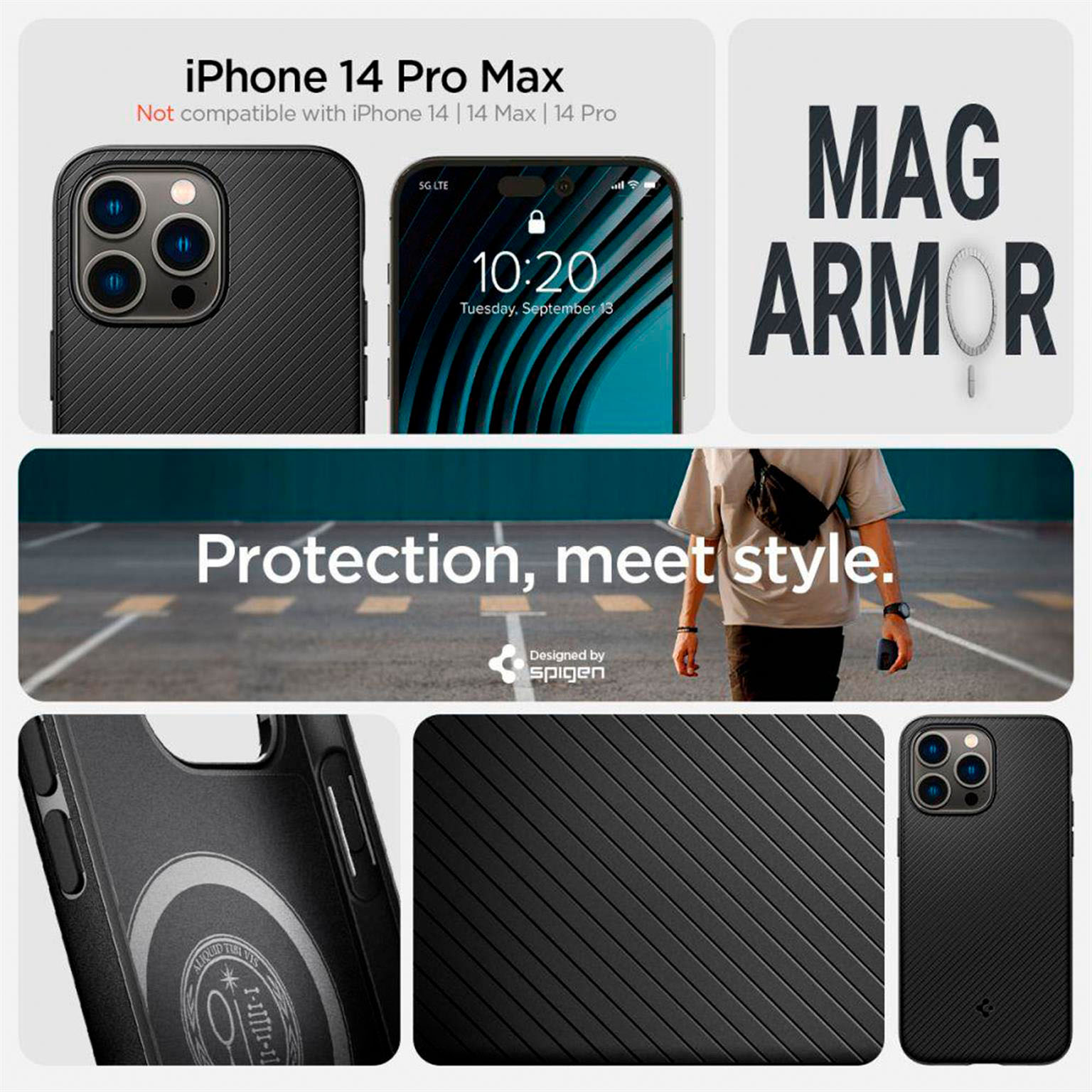Spigen Mag Armor Case (MagFit) für iPhone 14 Pro Max – Bietet guten Schutz auf hohem Level – Weiteres Produktbild 6 Spigen Mag Armor Case (MagFit) für iPhone 14 Pro Max – Bietet guten Schutz auf hohem Level – Weiteres Produktbild 6