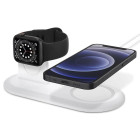 Spigen MagFit Duo – Qi-Ladestation mit Doppel Ladefunktion für Smartphone und Smartwatch Induktives Laden – Weiteres Produktbild 1