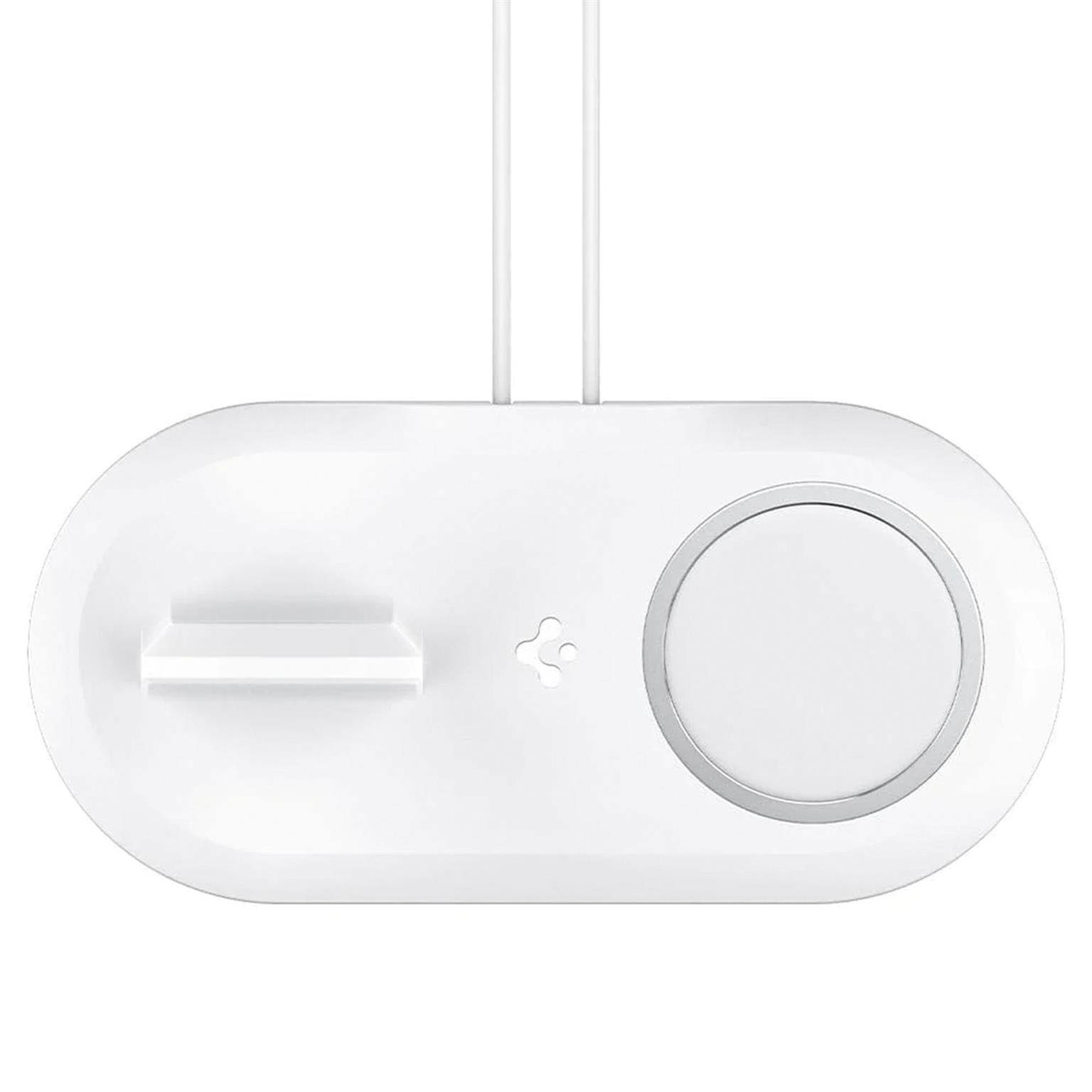 Spigen MagFit Duo – Qi-Ladestation mit Doppel Ladefunktion für Smartphone und Smartwatch Induktives Laden – Weiteres Produktbild 1