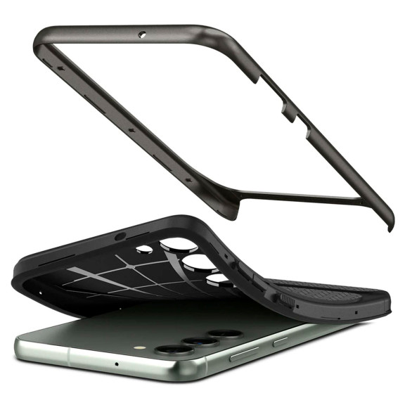 Spigen Neo Hybrid Case – Ergonomische Handyhülle für Samsung Galaxy S23 – Fischgrätendesign – Weiteres Produktbild 6
